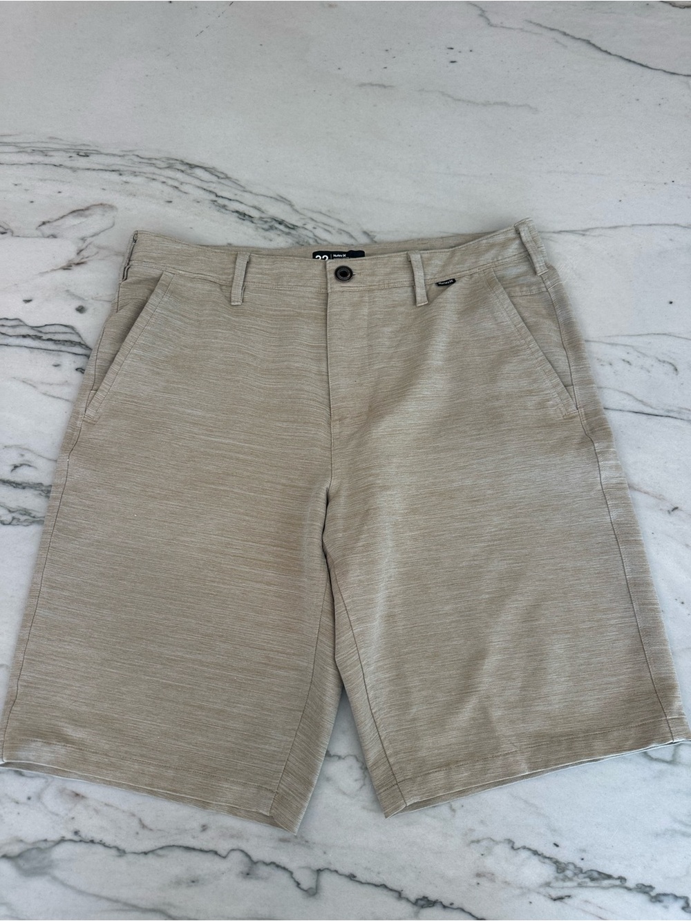 Men's Hurley Dri-fit Breathe Tan Shorts size 32